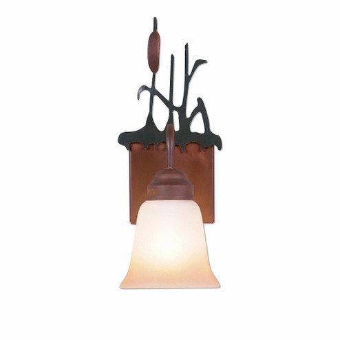 Wasatch-Cattails Cedar Green/Rust Patina One Light Wall Sconce in Cedar Green/Rust Patina (172|H14165TT-03)