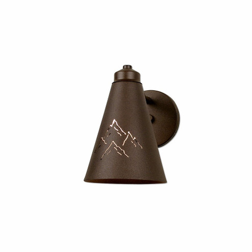 Canyon-Mountain Cutout One Light Wall Sconce in Rustic Brown (172|A52441-27)