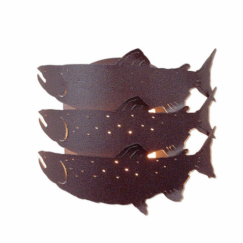 Crestline-Salmon One Light Wall Sconce in Rustic Brown (172|A52061-27)