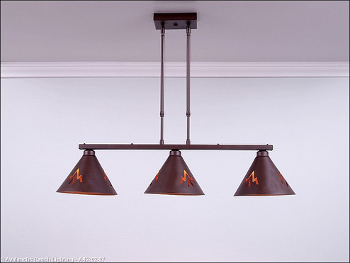 Canyon-Deception Pass Two Light Island Pendant in Rustic Brown (172|A45202-27)