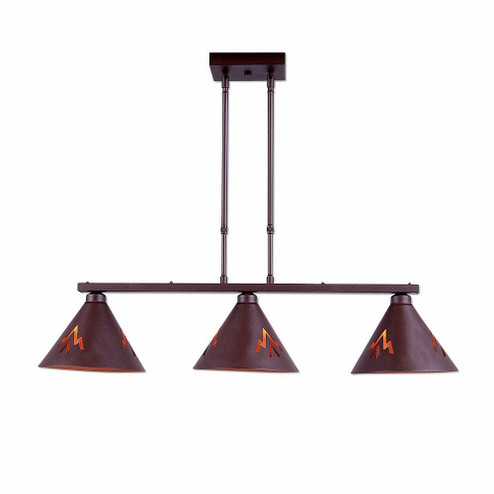 Canyon-Deception Pass Two Light Island Pendant in Rustic Brown (172|A45202-27)