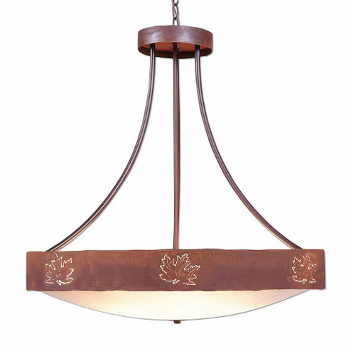 Ridgemont-Maple Cutout Eight Light Chandelier in Rust Patina (172|A42606AF-HR-02)