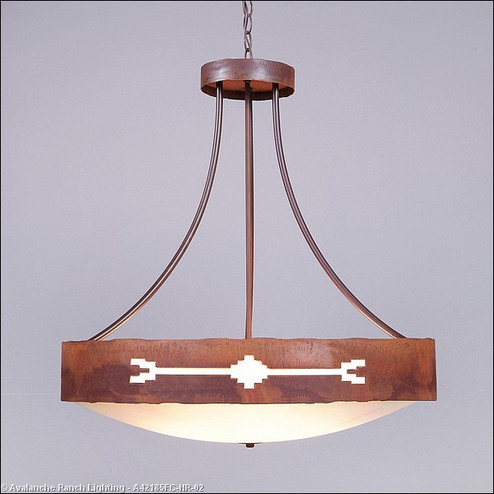 Ridgemont-Del Rio Six Light Chandelier in Rust Patina (172|A42185FC-HR-02)