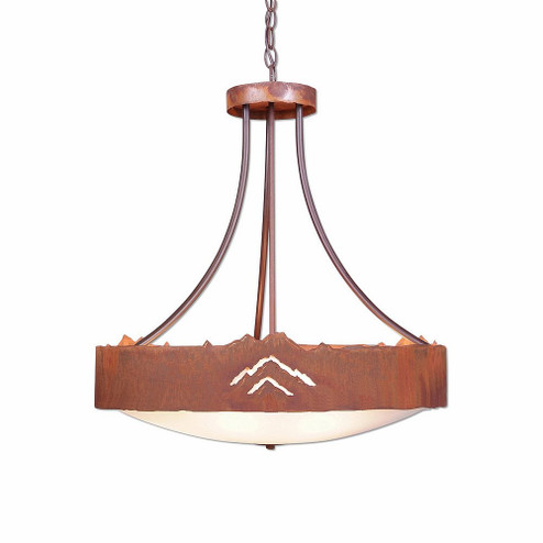 Ridgemont-Mountain Cutout Five Light Chandelier in Rust Patina (172|A41941FC-HR-02)