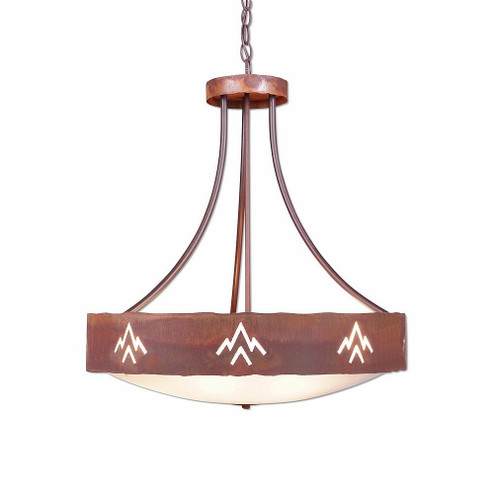 Ridgemont-Deception Pass Five Light Chandelier in Rust Patina (172|A41902FC-HR-02)