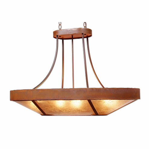 Ridgemont-Rustic Plain Rust Patina Ten Light Chandelier Oval in Rust Patina (172|A41101AL-HR-02)