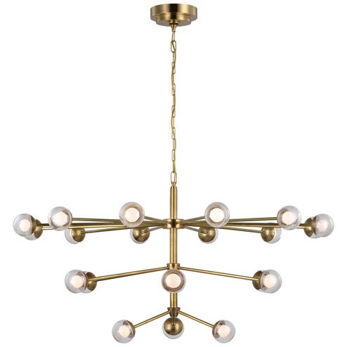 Alloway LED Chandelier in Soft Brass (268|KS 5235SB-CG)