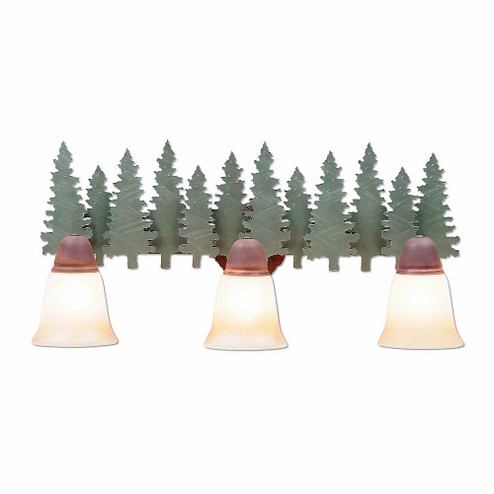 Crestline-Pine Tree Three Light Bath Vanity Light in Pine Tree Green-Rust Patina (172|A32342TT-04)
