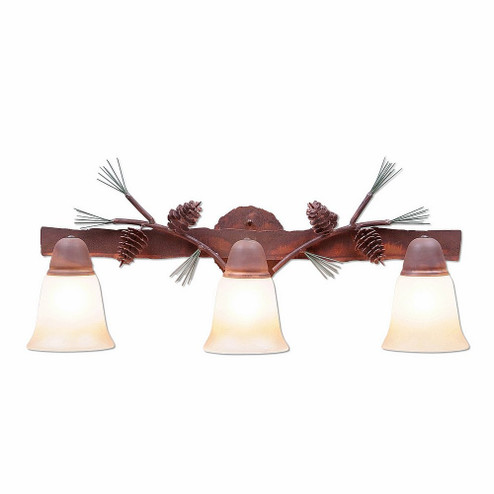 Crestline-Pine Cone Three Light Bath Vanity Light in Pine Tree Green-Rust Patina (172|A32320TT-04)