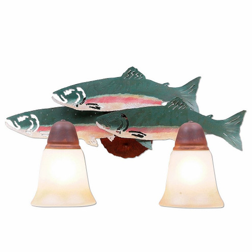Crestline-Trout Two Light Bath Vanity Light in Fish Stain-Rust Patina (172|A32281TT-05)