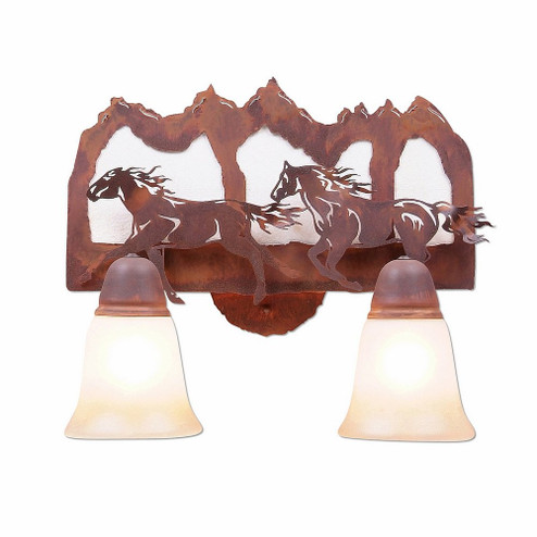 Crestline-Horse-Mtn Two Light Bath Vanity Light in Rust Patina (172|A32236TT-02)