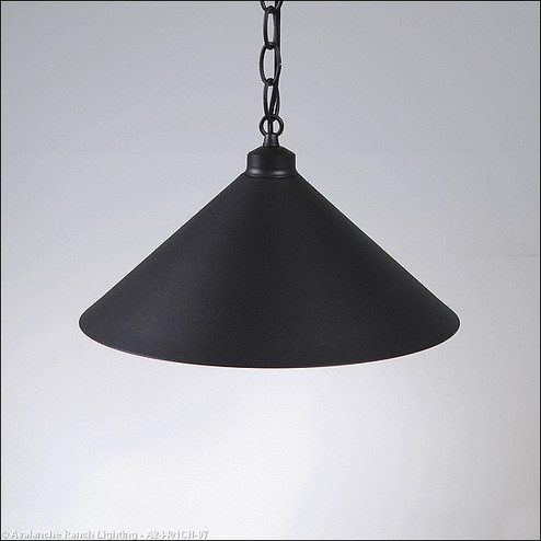 Canyon Black Iron One Light Pendant in Black Iron (172|A24401CH-97)