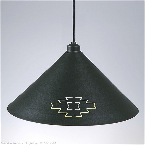 Canyon Black Iron One Light Pendant in Black Iron (172|A24384BC-97)