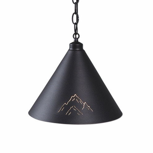 Canyon Black Iron One Light Pendant in Black Iron (172|A24241CH-97)