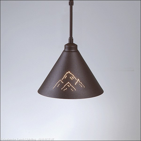 Canyon Rustic Brown One Light Pendant in Rustic Brown (172|A24141ST-27)