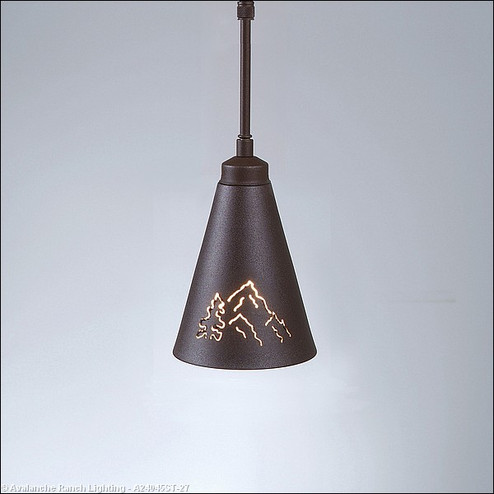 Canyon Rustic Brown One Light Pendant in Rustic Brown (172|A24045ST-27)