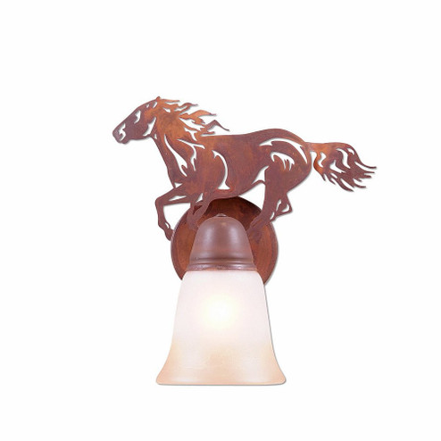 Crestline-Horse One Light Wall Sconce in Rust Patina (172|A17137TT-02)