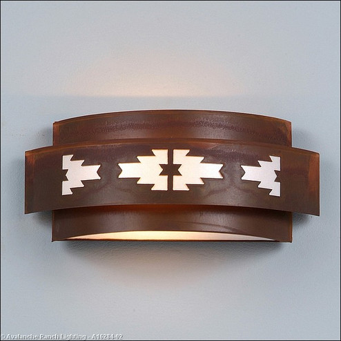 Northridge-Pueblo Two Light Wall Sconce in Rust Patina (172|A16284-02)
