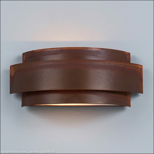 Northridge-Rustic Plain Two Light Wall Sconce in Rust Patina (172|A16201-02)
