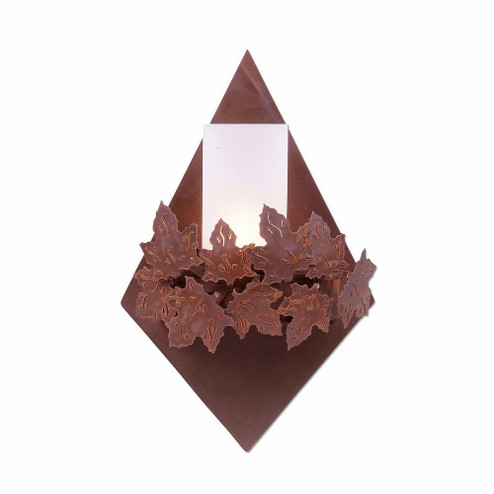 Wisley-Maple Leaf Rust Patina One Light Wall Sconce in Rust Patina (172|A15005FC-02)
