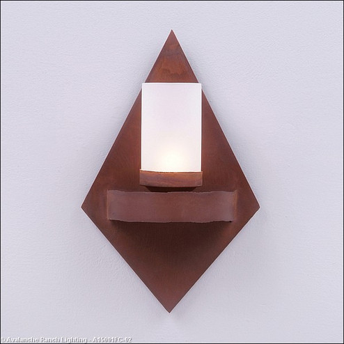 Wisley-Rustic Plain One Light Wall Sconce in Rust Patina (172|A15001FC-02)