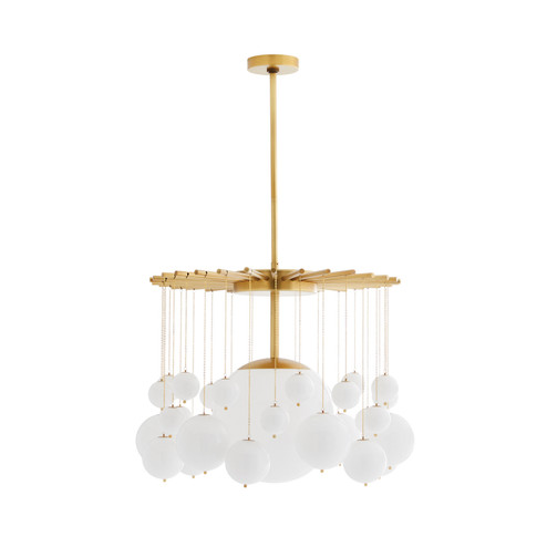 Mira One Light Chandelier in Antique Brass (314|89493)