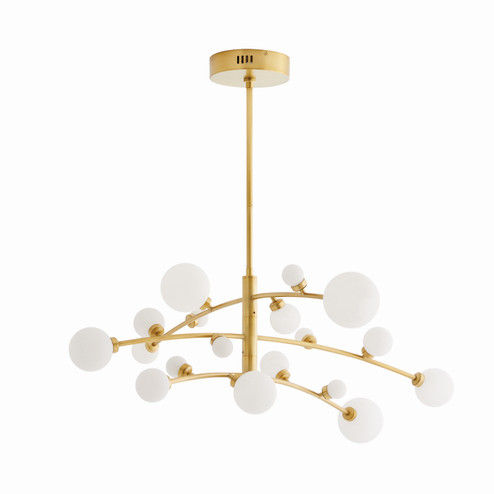 Maser LED Chandelier in Antique Brass (314|89481)