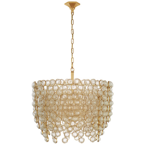 Milazzo Eight Light Chandelier in Gild and Crystal (268|JN 5234G/CG)