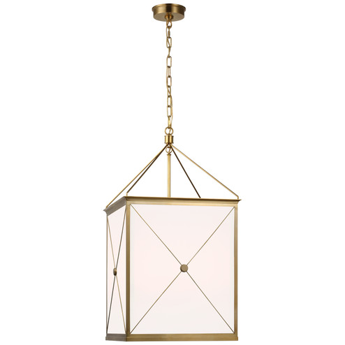 Rossi LED Lantern in Antique-Burnished Brass (268|JN 5087AB-WG)