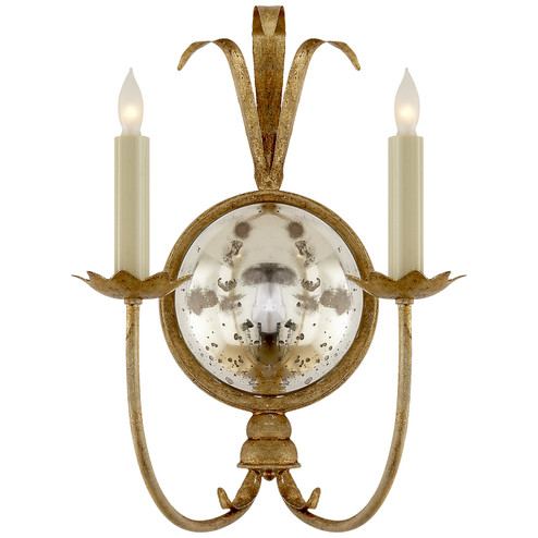 Gramercy Two Light Wall Sconce in Gilded Iron (268|CHD 4175GI)
