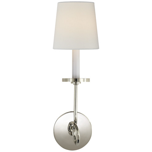 Symmetric Twist One Light Wall Sconce in Polished Nickel (268|CHD 1610PN-L)