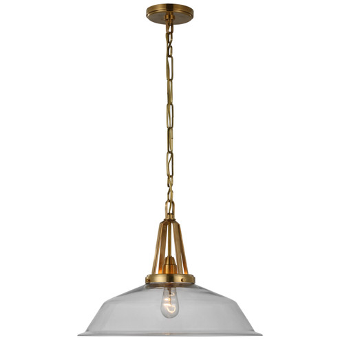 Layton LED Pendant in Antique-Burnished Brass (268|CHC 5462AB-CG)