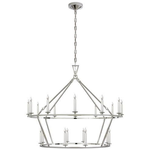 Darlana Ring 20 Light Chandelier in Polished Nickel (268|CHC 5179PN)