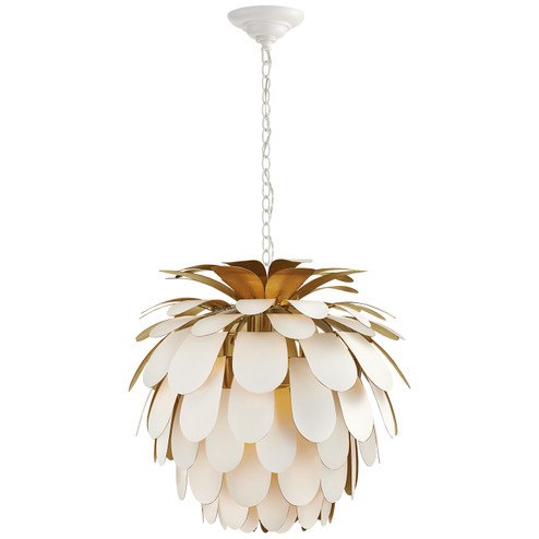 Cynara One Light Chandelier in Plaster White (268|CHC 5165WHT/G)
