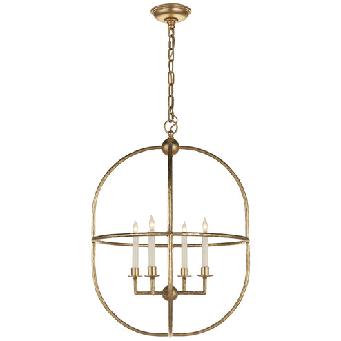 Desmond Cage Four Light Lantern in Gild (268|CHC 2224G)