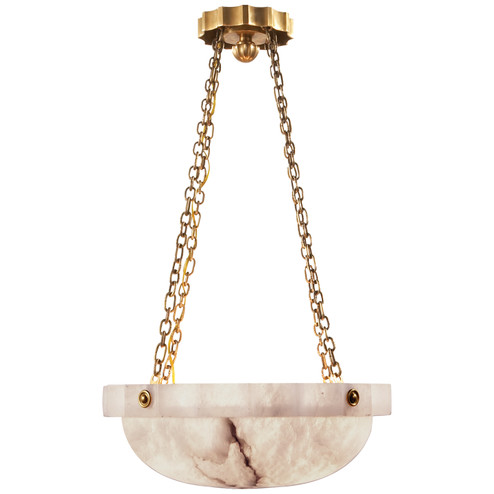 Fluted Band Two Light Chandelier in Alabaster (268|CHC 2149ALB)