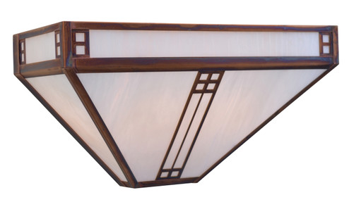 Prairie Two Light Wall Sconce in Mission Brown (37|PS-15CR-MB)
