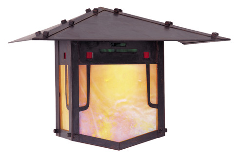 Pagoda One Light Wall Mount in Rustic Brown (37|PDW-12GRC-RB)