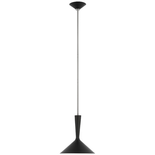 Rosetta LED Pendant in Matte Black and Polished Nickel (268|ARN 5540BLK/PN)