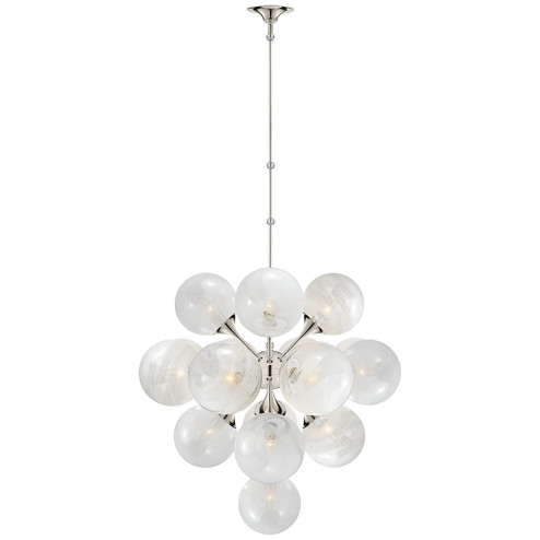 Cristol 17 Light Chandelier in Polished Nickel (268|ARN 5402PN-WG)