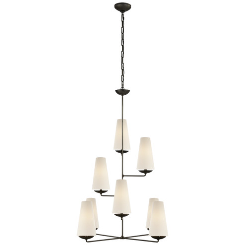 Fontaine Eight Light Chandelier in Aged Iron (268|ARN 5204AI-L)