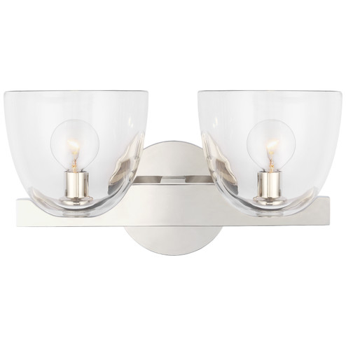 Carola LED Wall Sconce in Polished Nickel (268|ARN 2492PN-CG)