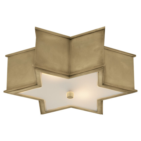 Sophia Three Light Flush Mount in Natural Brass (268|AH 4017NB-FG)