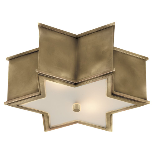 Sophia Two Light Flush Mount in Natural Brass (268|AH 4016NB-FG)