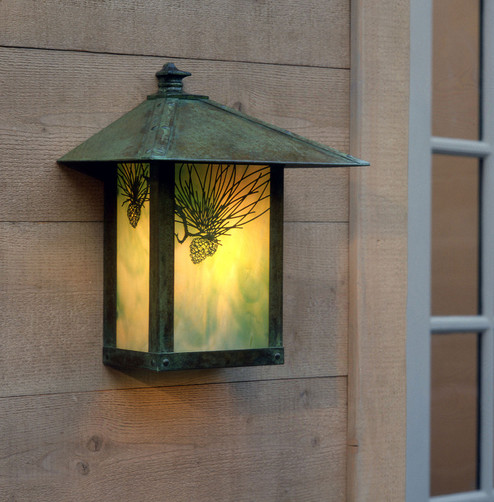 Evergreen One Light Wall Mount in Mission Brown (37|EW-12TWO-MB)