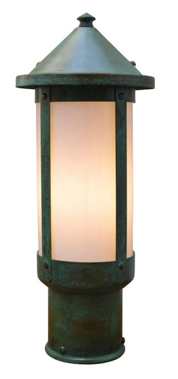 Berkeley One Light Post Mount in Antique Brass (37|BP-6LTN-AB)