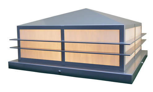 Bexley One Light Column Mount in Satin Black (37|BEC-15OF-BK)