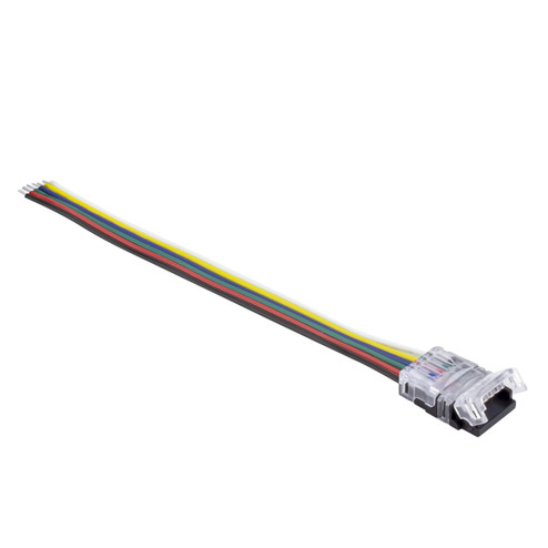 Tape Light Accessories 6Pin Power Feed in White/Clear (303|TL-6PWR-HD)