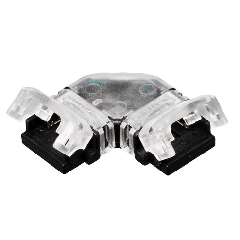Tape Light Accessories Heavy Duty Snap ''L'' Connector in White/Clear (303|TL-2SPL-L-HD)