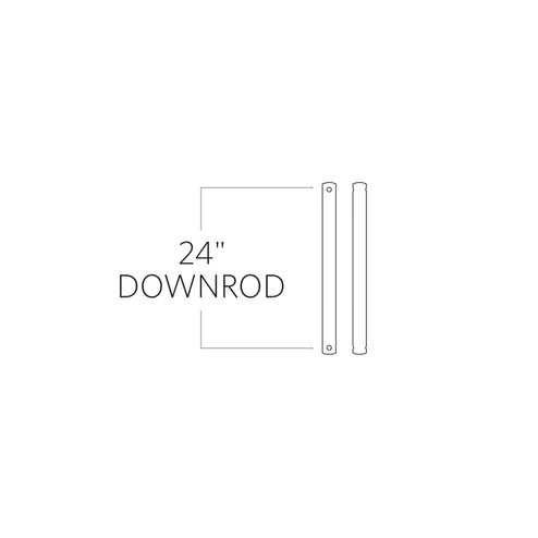 Minimalist Downrod Downrod in Aged Pewter (71|DRM24AGP)